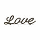 3" Black Cast Iron Love Hand Painted Tabletop Sculpture