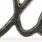 3" Black Cast Iron Hand Painted XOXO Sentiment Tabletop Sculpture