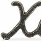 3" Black Cast Iron Hand Painted XOXO Sentiment Tabletop Sculpture