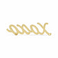 3" Gold Cast Iron Hand Painted XOXO Sentiment Tabletop Sculpture