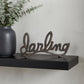 5" Black Cast Iron Hand Painted Darling Tabletop Sculpture