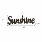 3" Black Cast Iron Hand Painted Sunshine Sculpture