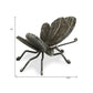 4" Black Cast Iron Butterfly Hand Painted Tabletop Sculpture