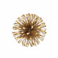 5" Gold Metal Abstract Hand Painted Sculpture