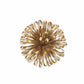 4" Gold Metal Abstract Bloom Painted Sculpture