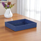 10" Navy Blue Rectangular Wood Handmade Tray