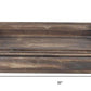 Set of Four Brown Wood Handmade Serving Tray With Handles