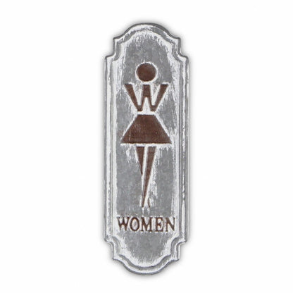 12" X 4" Gray And Brown Metal Wall Decor