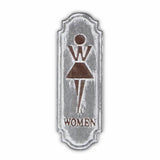 12" X 4" Gray And Brown Metal Wall Decor