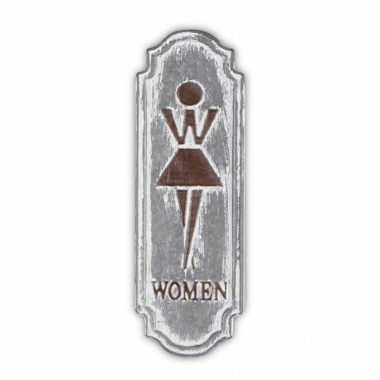 12" X 4" Gray And Brown Metal Wall Decor