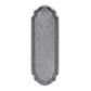 12" X 4" Gray and Brown Womens Room Metal Wall Decor
