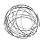 26" X 26" Black Metal Abstract Lines Round Hanging Dimensional Sculpture