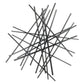 35" X 34" Black Metal Abstract Hanging Dimensional Sculpture