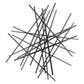 35" X 34" Black Metal Abstract Hanging Dimensional Sculpture