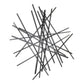 35" X 34" Black Metal Abstract Hanging Dimensional Sculpture