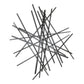 35" X 34" Black Metal Abstract Hanging Dimensional Sculpture