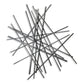 35" X 34" Black Metal Abstract Hanging Dimensional Sculpture