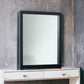 40" Black Wood Framed Dresser Mirror