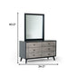 40" Black Wood Framed Dresser Mirror