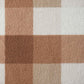 50" X 60" Ivory And Taupe Faux Sherpa Plaid Throw Blanket