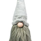 30" Groovy Grey with Pointy Hat Fabric Sitting Gnome Sculpture