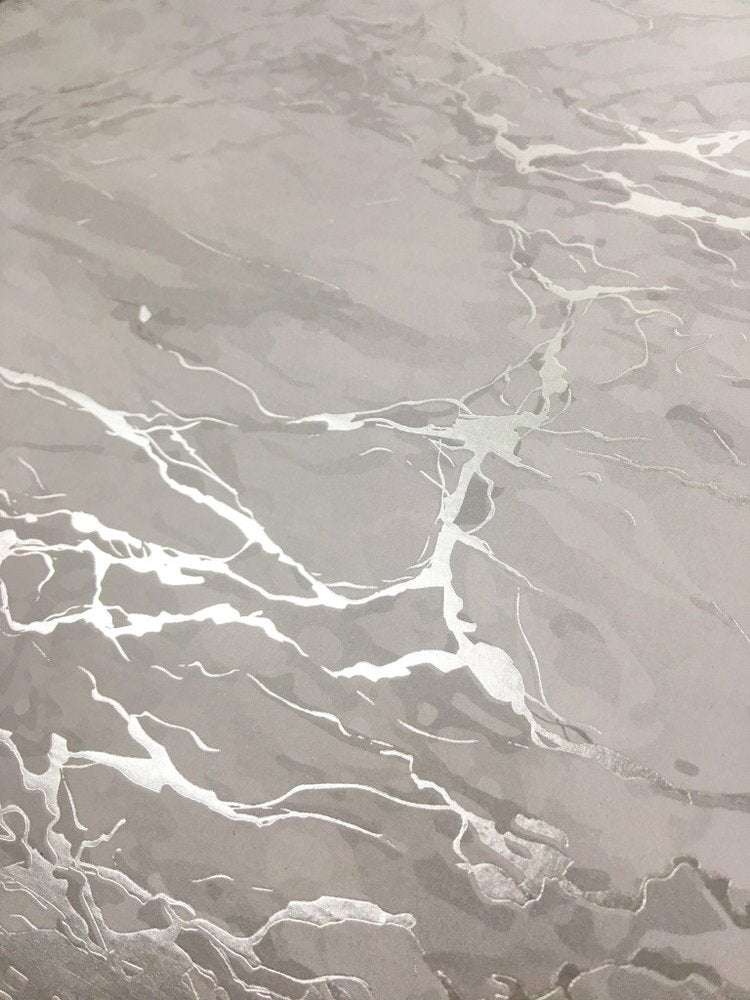 15" X 15" Silver And Gray Abstract Round Placemats