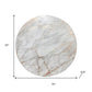 15" X 15" Gold Ivory And Gray Abstract Agglomerated cork Round Placemats