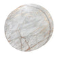 15" X 15" Gold Ivory And Gray Abstract Agglomerated cork Round Placemats