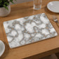 12" X 18" Gray And Gold Abstract Agglomerated cork Placemats