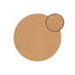 15" Set of Two Gold And Gray Abstract Round Placemats