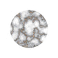 15" Set of Two Gold And Gray Abstract Round Placemats