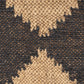 47" Tan And Black Black Leg Checkered Upholstered Bench