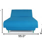 Turquoise Full Adjustable Upholstered Polyester No Bed Frame with Mattress
