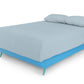 Turquoise Full Adjustable Upholstered Polyester No Bed Frame with Mattress