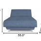 Blue Jeans and Blue Full Adjustable Upholstered Polyester No Bed Frame with Mattress