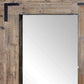 75" Brown Wood Framed Leaning Accent Mirror