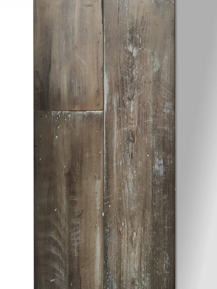 75" Brown Wood Framed Leaning Accent Mirror