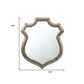 24" Silver Solid Wood Abstract Framed Accent Mirror