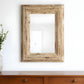 39" Natural Distressed Wood Framed Accent Mirror
