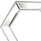 18" Silver Hexagon Glass Framed Accent Mirror