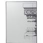 Set of Six Decorative Antiqued Glass Black Metal Framed Mirror Set