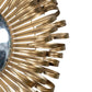 27" Gold Sunburst Iron Framed Accent Mirror