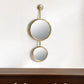 29" Gold Round Iron Framed Accent Mirror