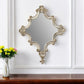 30" White Diamond Solid Wood Framed Accent Mirror