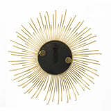 Set of Five Gold Sunburst Metal Framed Mirror Set
