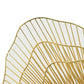 27" Gold Floral Sunburst Iron Framed Accent Mirror