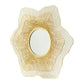 27" Gold Floral Sunburst Iron Framed Accent Mirror