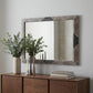 28" Gray Framed Accent Mirror