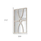 Set of Two White Wood Framed Accent Mirror