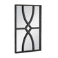 Set of Two Black Wood Framed Accent Mirror